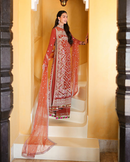 Mushq Rose Romance side view with raw silk sleeves
