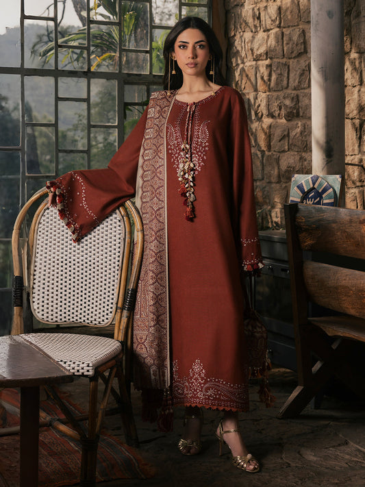 Izel SAHAL Musafir Winter '26 stitched Pakistani designer outfit look 1