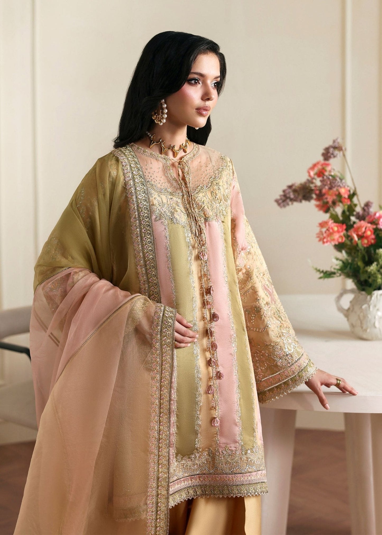 Kanwal Malik Bareeha Rea Luxury Pret '26 Pakistani designer outfit look 6