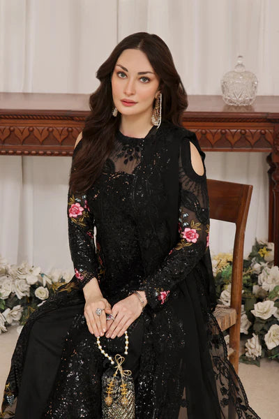 3 PIECE - LUXURY EMBROIDERED CHIFFON SUIT