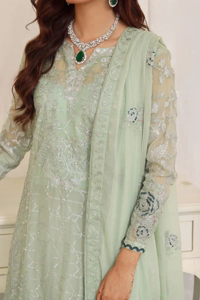 3 PIECE - LUXURY EMBROIDERED CHIFFON SUIT