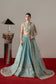 Afrozeh Grandezza – ice blue lehenga choli, designer view 1