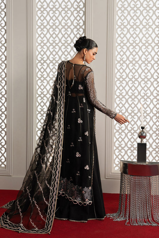 Afrozeh Magnifique – black sharara formal, designer view 2