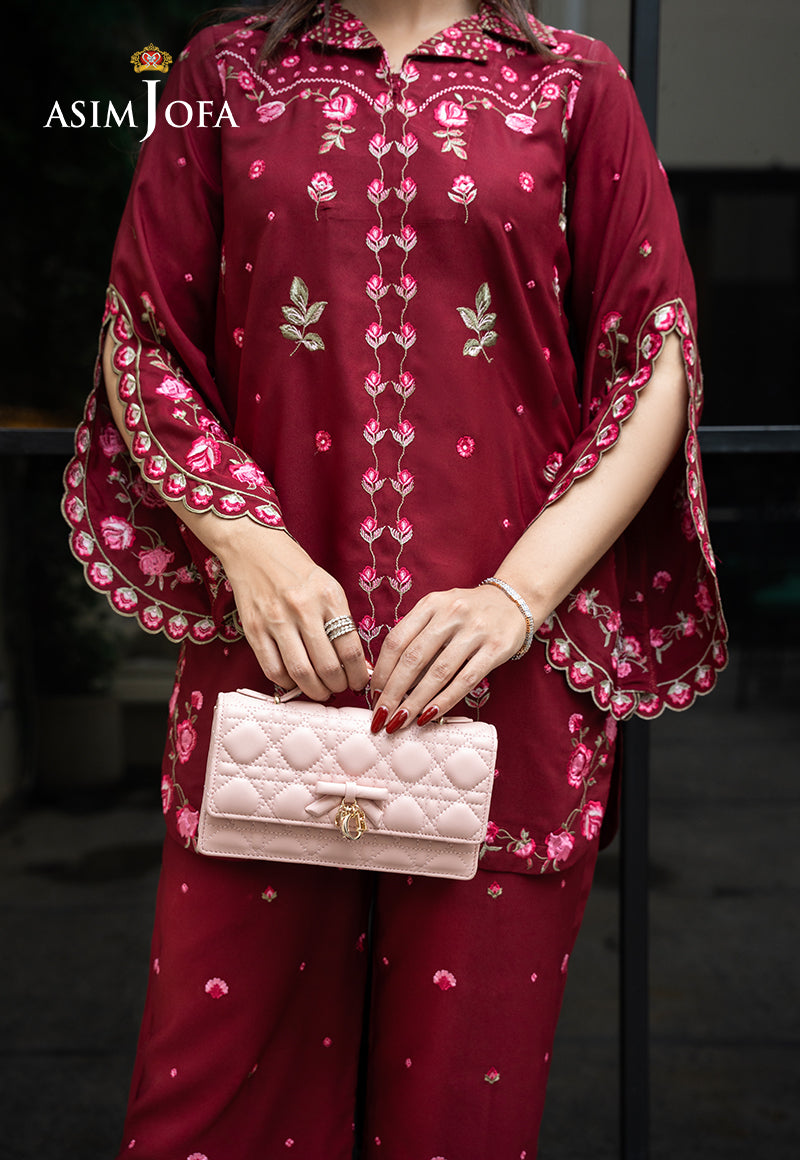 ASIM JOFA - AJLPE-02 EMBROIDERED BOSKI SILK STITCHED 2PCS — outfit view 11
