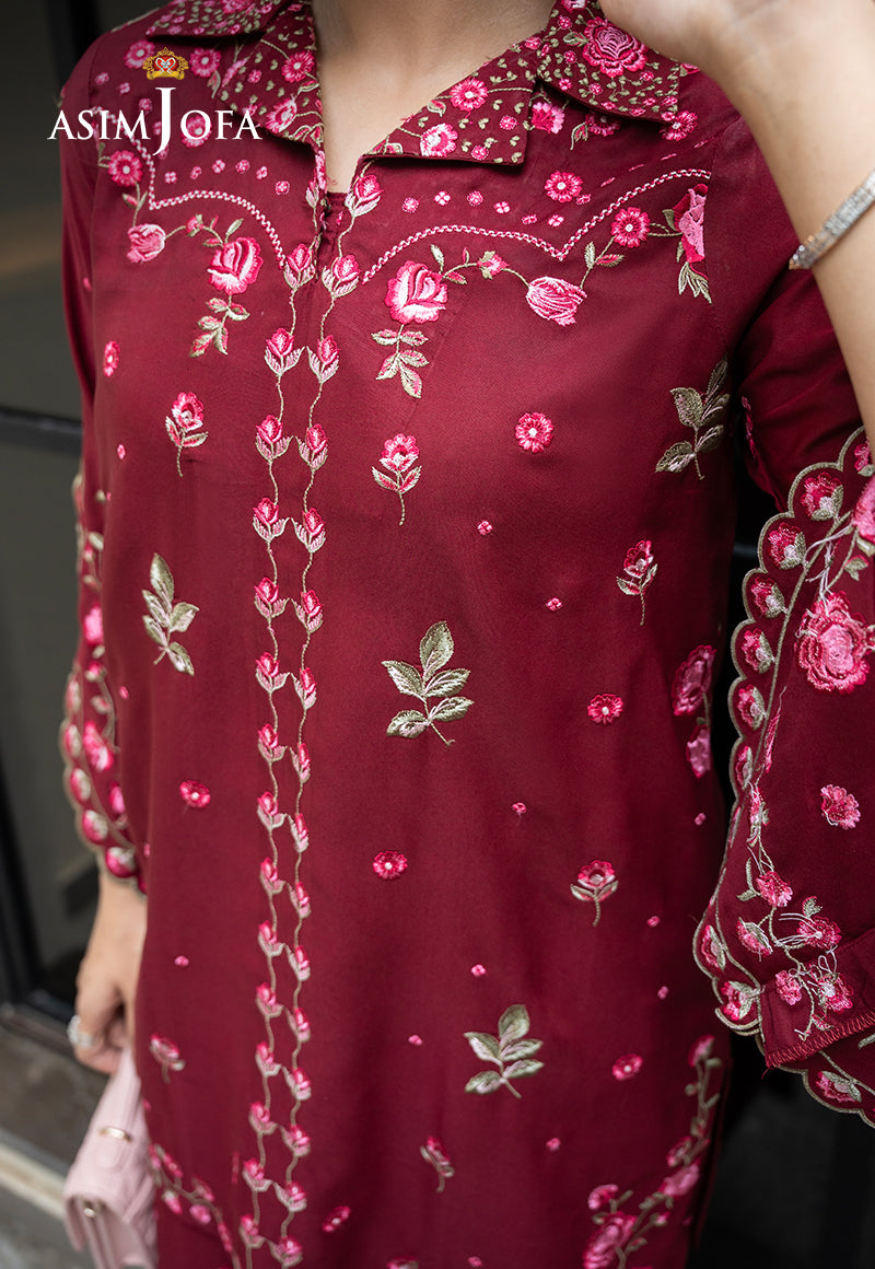 ASIM JOFA - AJLPE-02 EMBROIDERED BOSKI SILK STITCHED 2PCS — outfit view 12