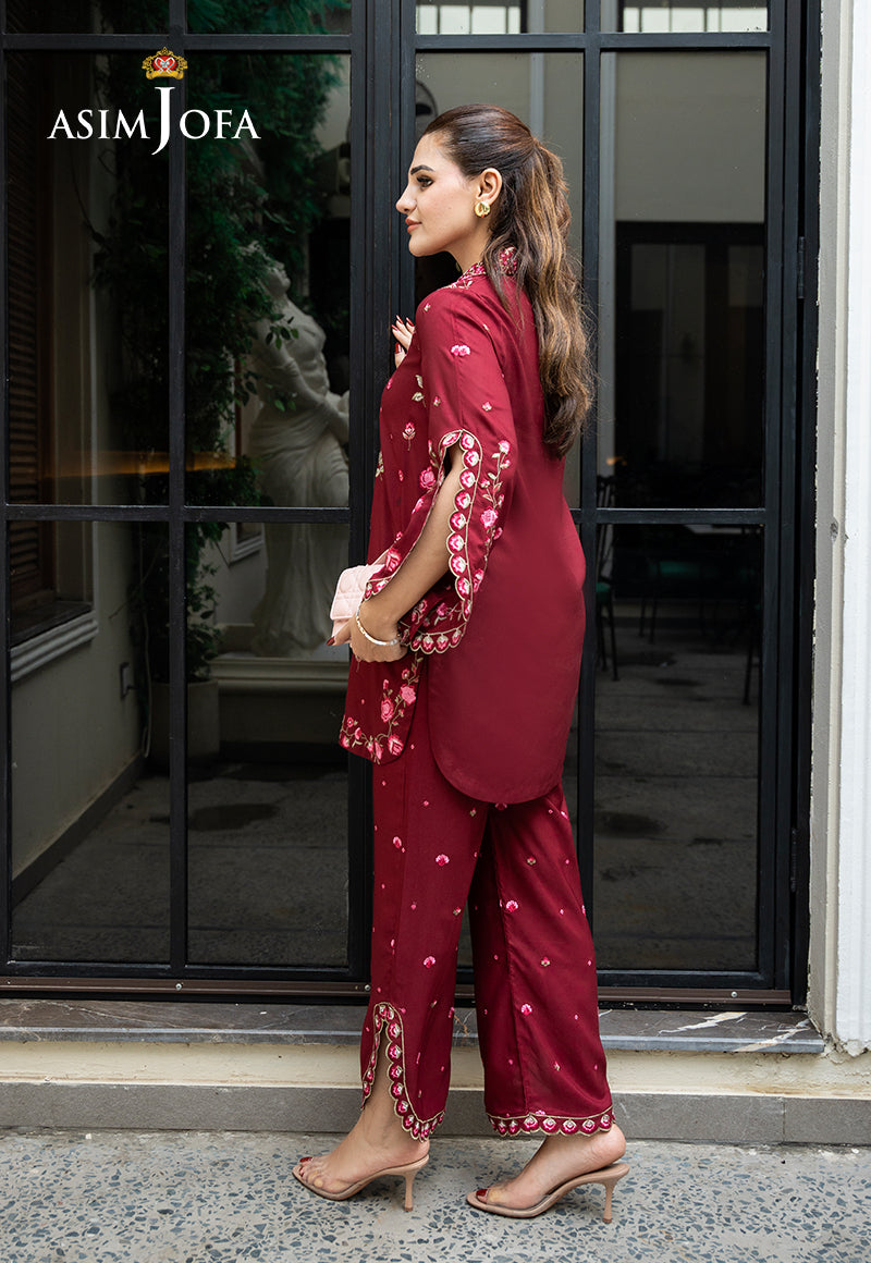 ASIM JOFA - AJLPE-02 EMBROIDERED BOSKI SILK STITCHED 2PCS — outfit view 7