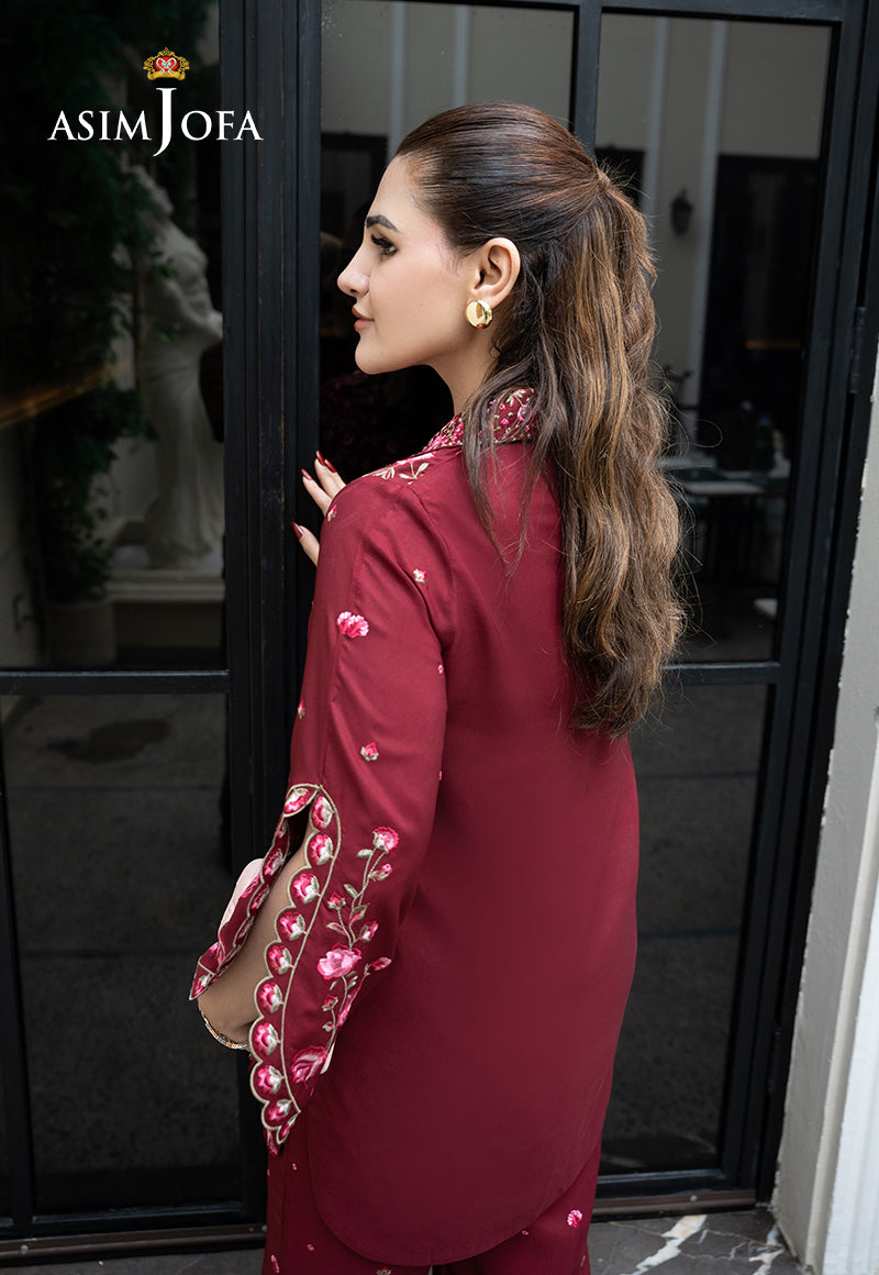 ASIM JOFA - AJLPE-02 EMBROIDERED BOSKI SILK STITCHED 2PCS — outfit view 8