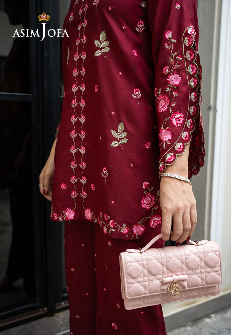 ASIM JOFA - AJLPE-02 EMBROIDERED BOSKI SILK STITCHED 2PCS — outfit view 9