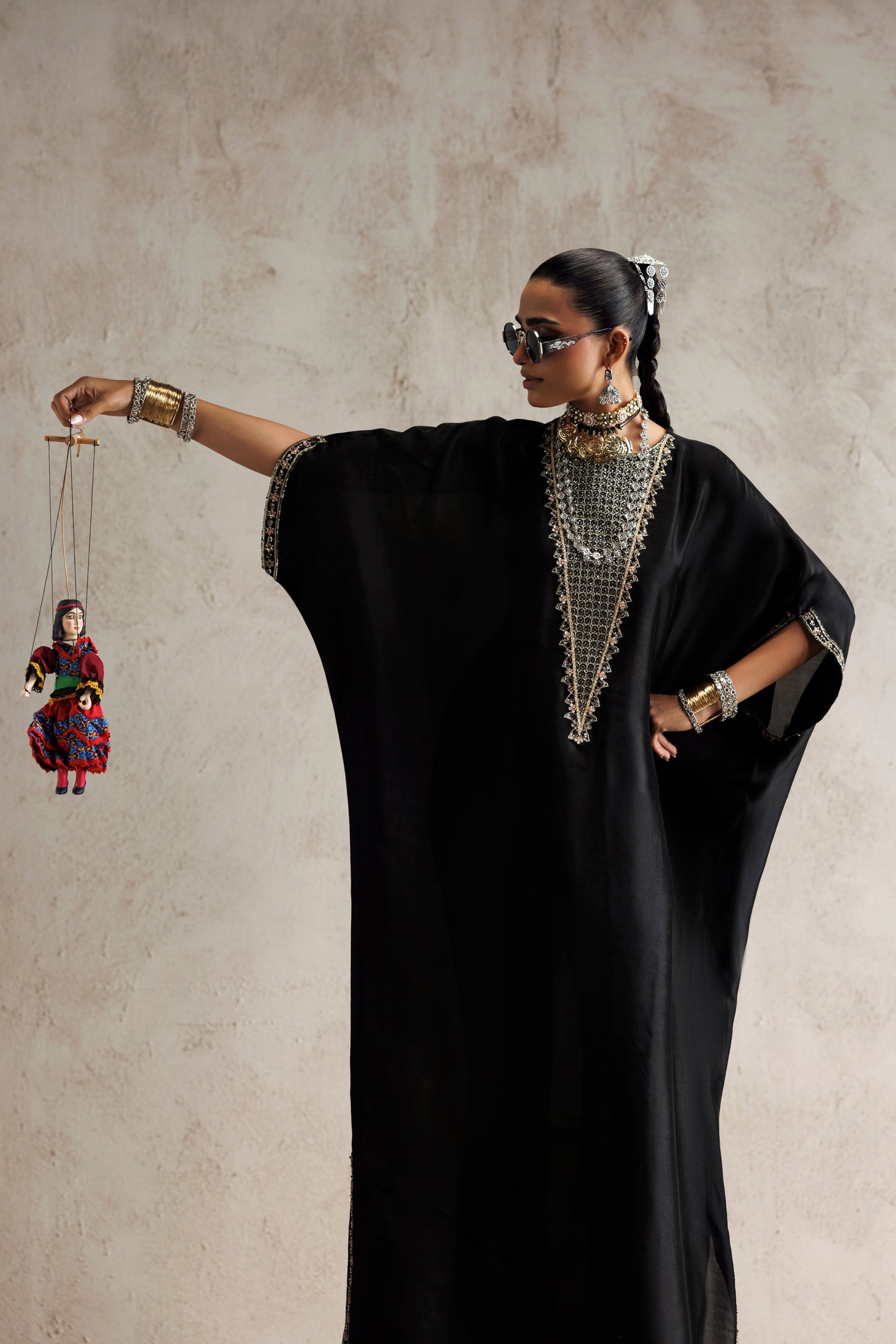 Akbar Aslam Koyal - stitched kaftan view 8