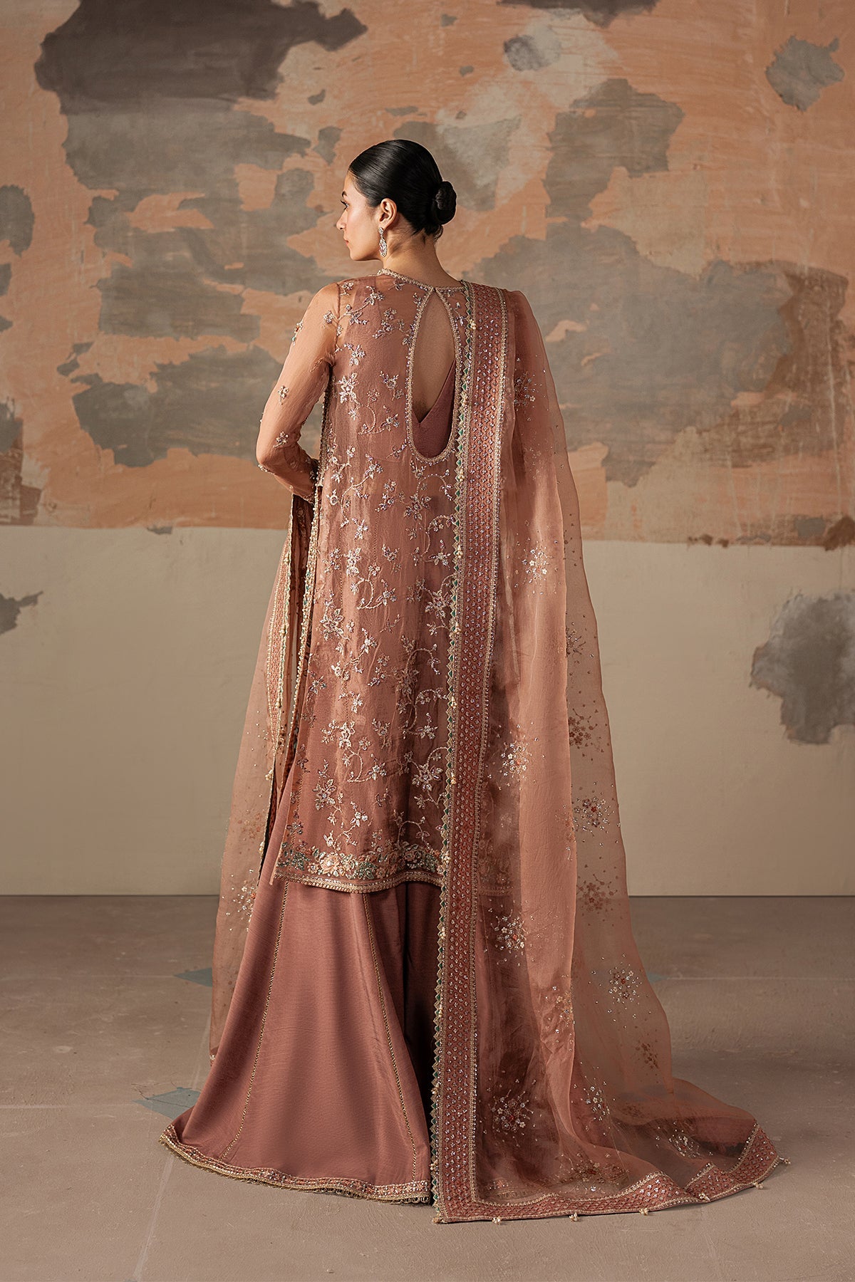 Ayzel Rosara – pink wedding formal, designer view 2