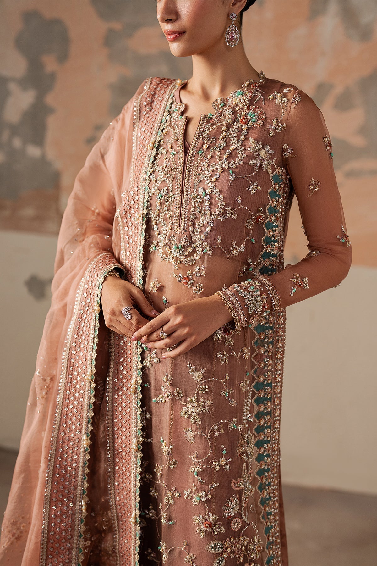 Ayzel Rosara – pink wedding formal, designer view 6