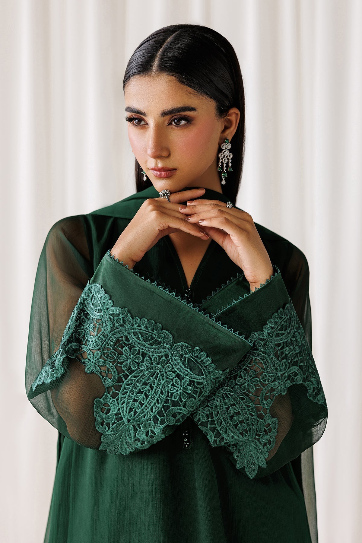 BAROQUE - EMBROIDERED CHIFFON EN-1301 — outfit view 3