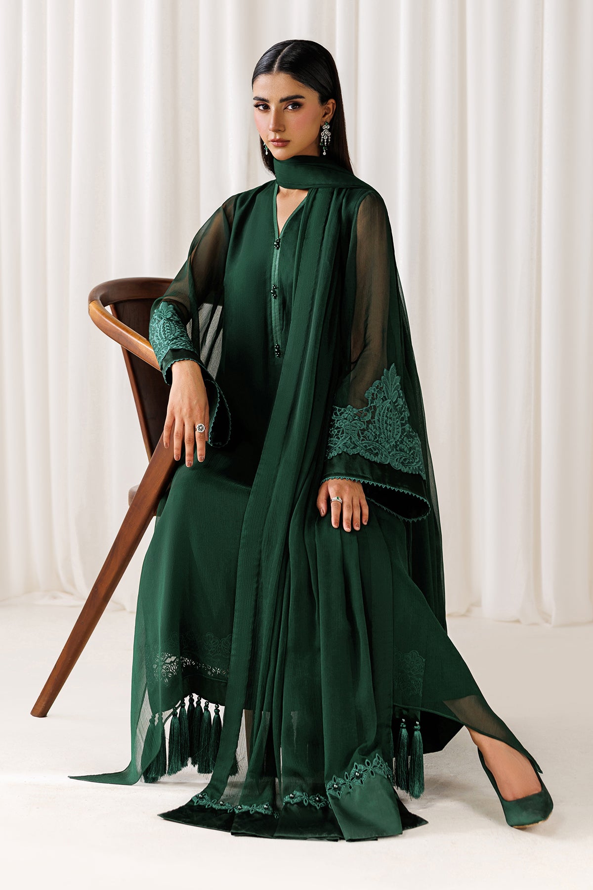 BAROQUE - EMBROIDERED CHIFFON EN-1301 — outfit view 6