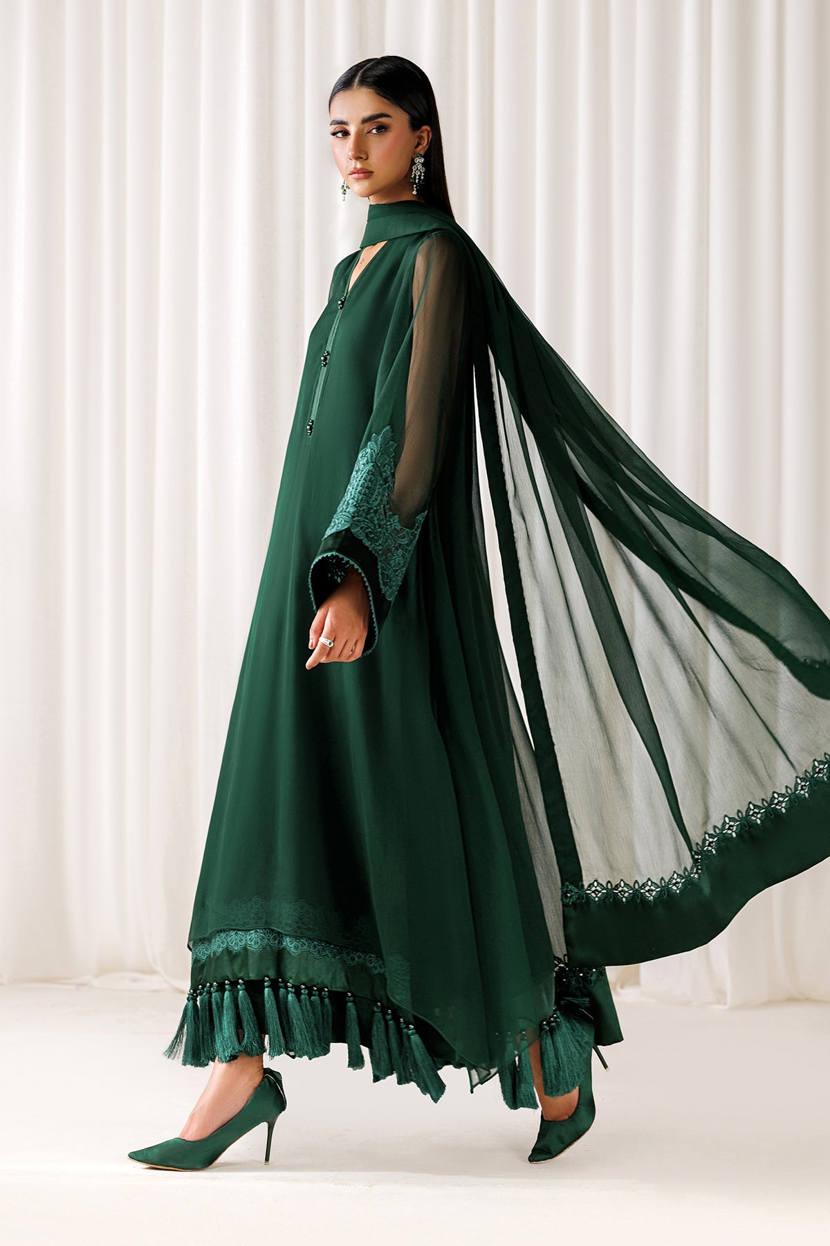 BAROQUE - EMBROIDERED CHIFFON EN-1301 — outfit view 8