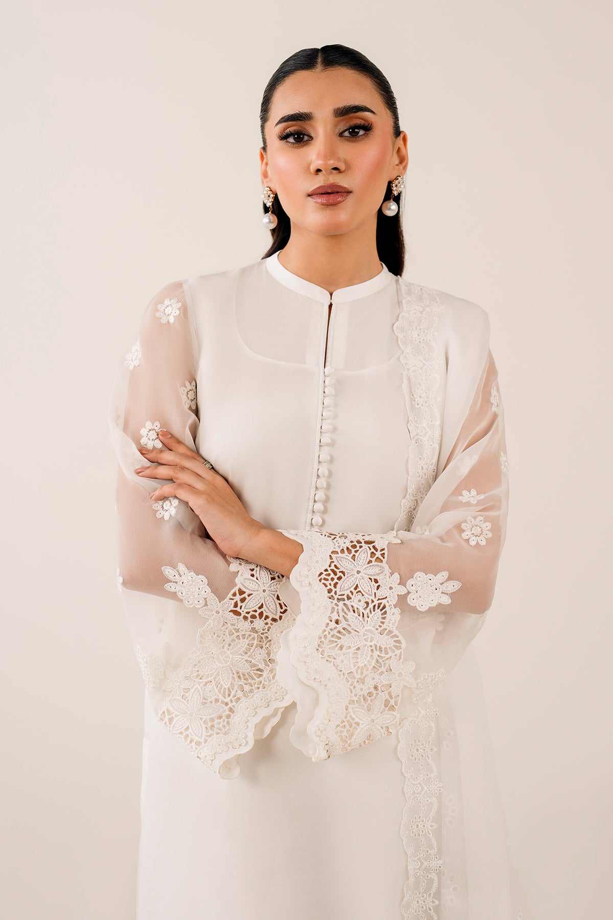BAROQUE - EMBROIDERED CHIFFON PR-1130 — outfit view 3