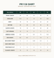BAROQUE - EMBROIDERED CHIFFON PR-1130 — PR1130 SHIRT size chart