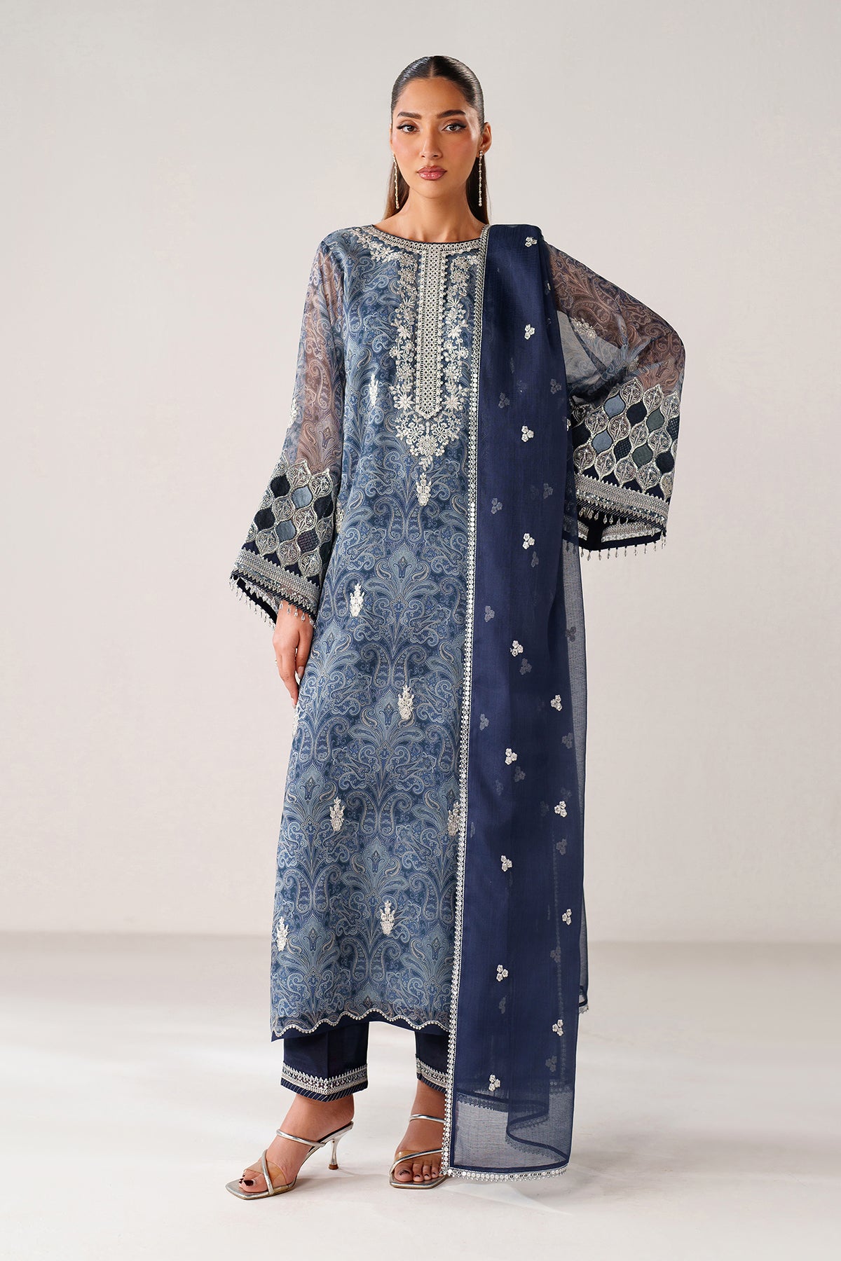 BAROQUE - EMBROIDERED CHIFFON SF-4387 — outfit view 1