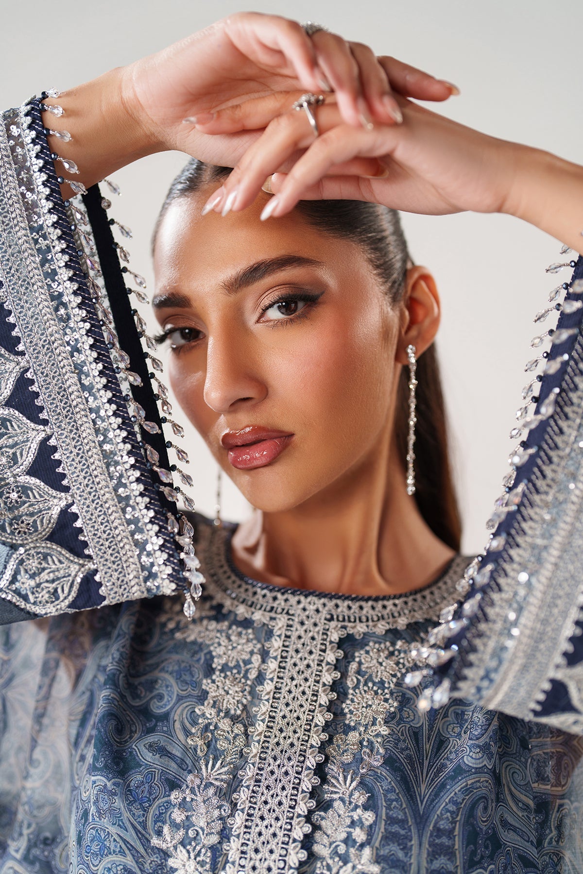 BAROQUE - EMBROIDERED CHIFFON SF-4387 — outfit view 3