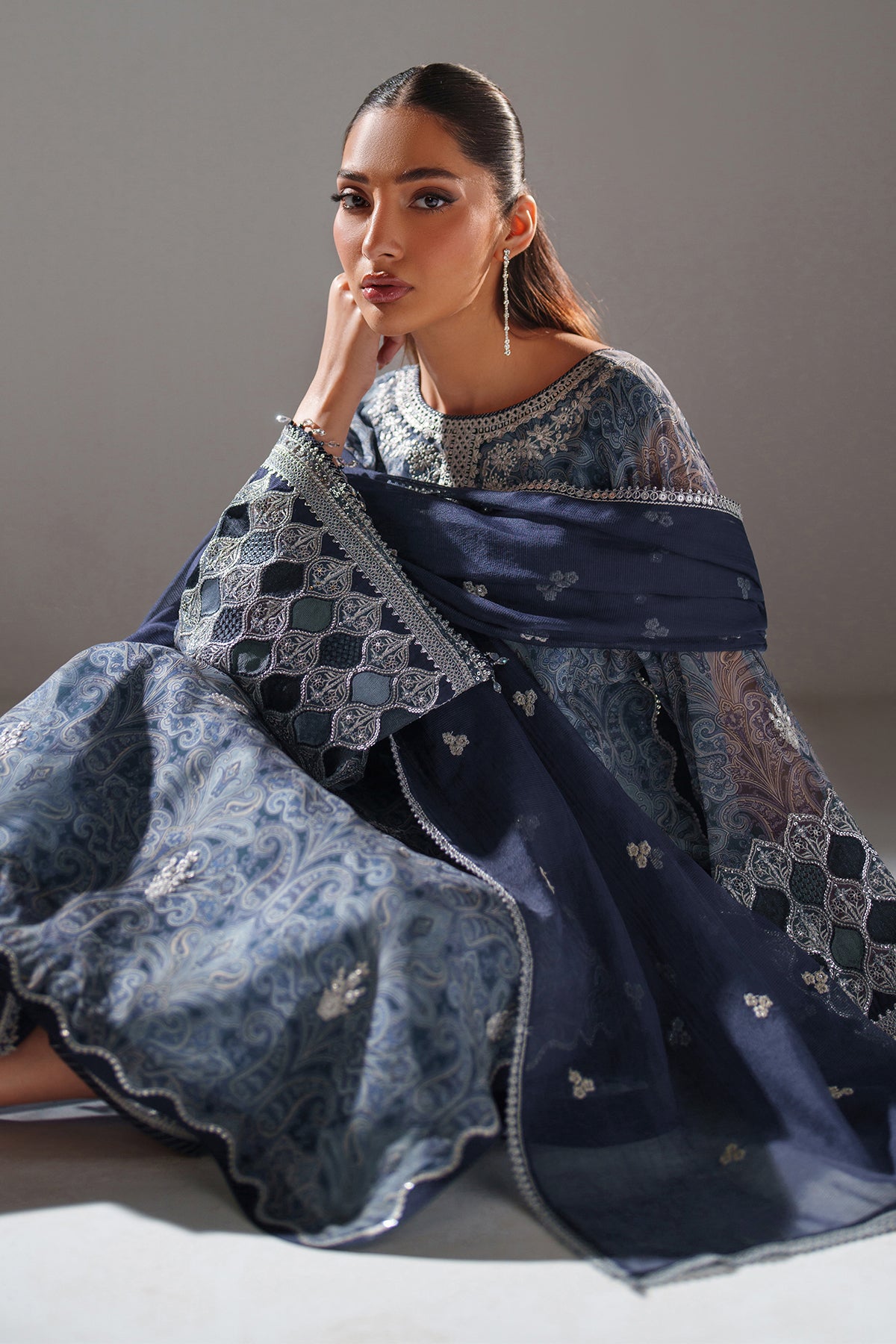 BAROQUE - EMBROIDERED CHIFFON SF-4387 — outfit view 4