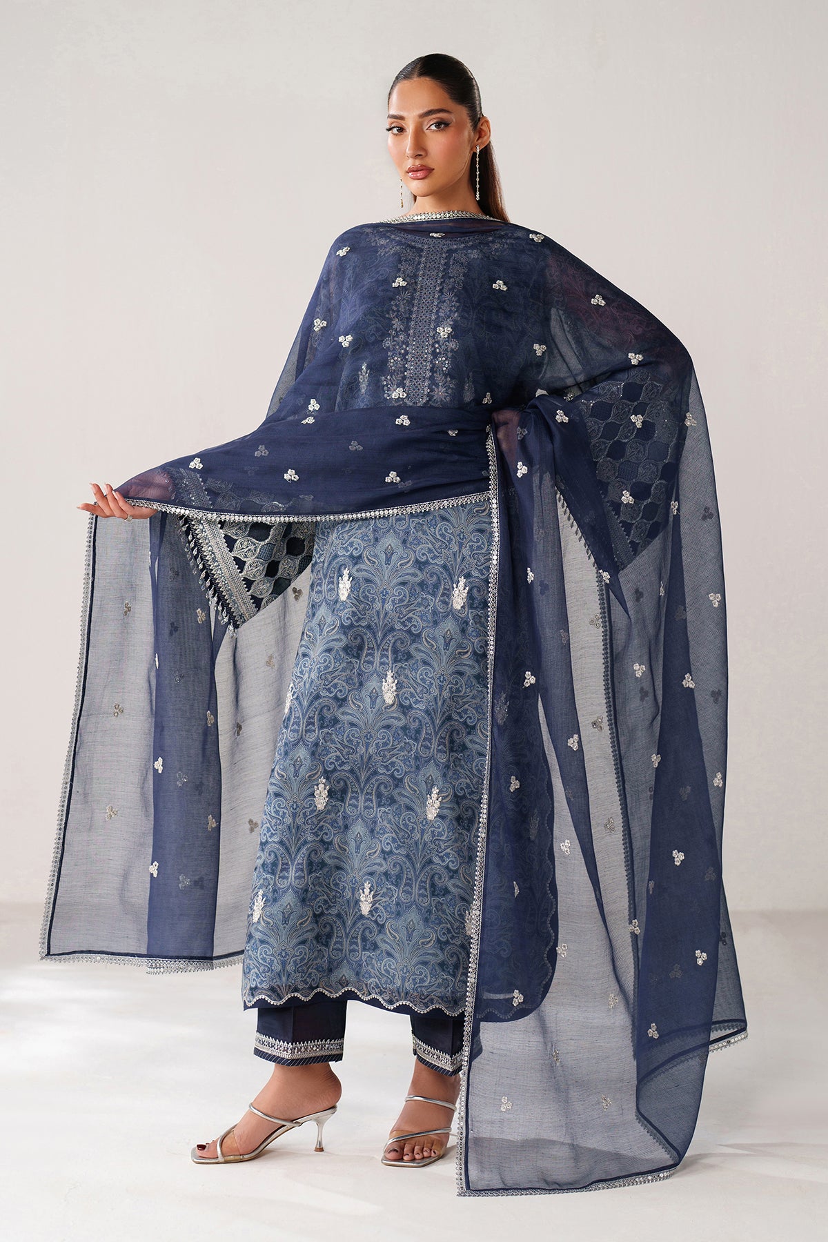 BAROQUE - EMBROIDERED CHIFFON SF-4387 — outfit view 5