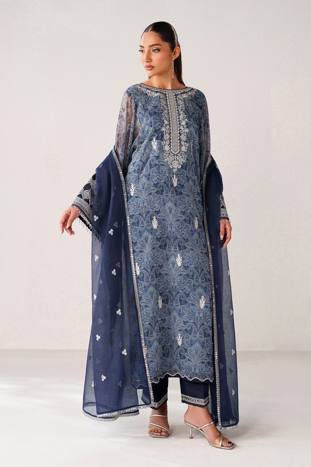 BAROQUE - EMBROIDERED CHIFFON SF-4387 — outfit view 6