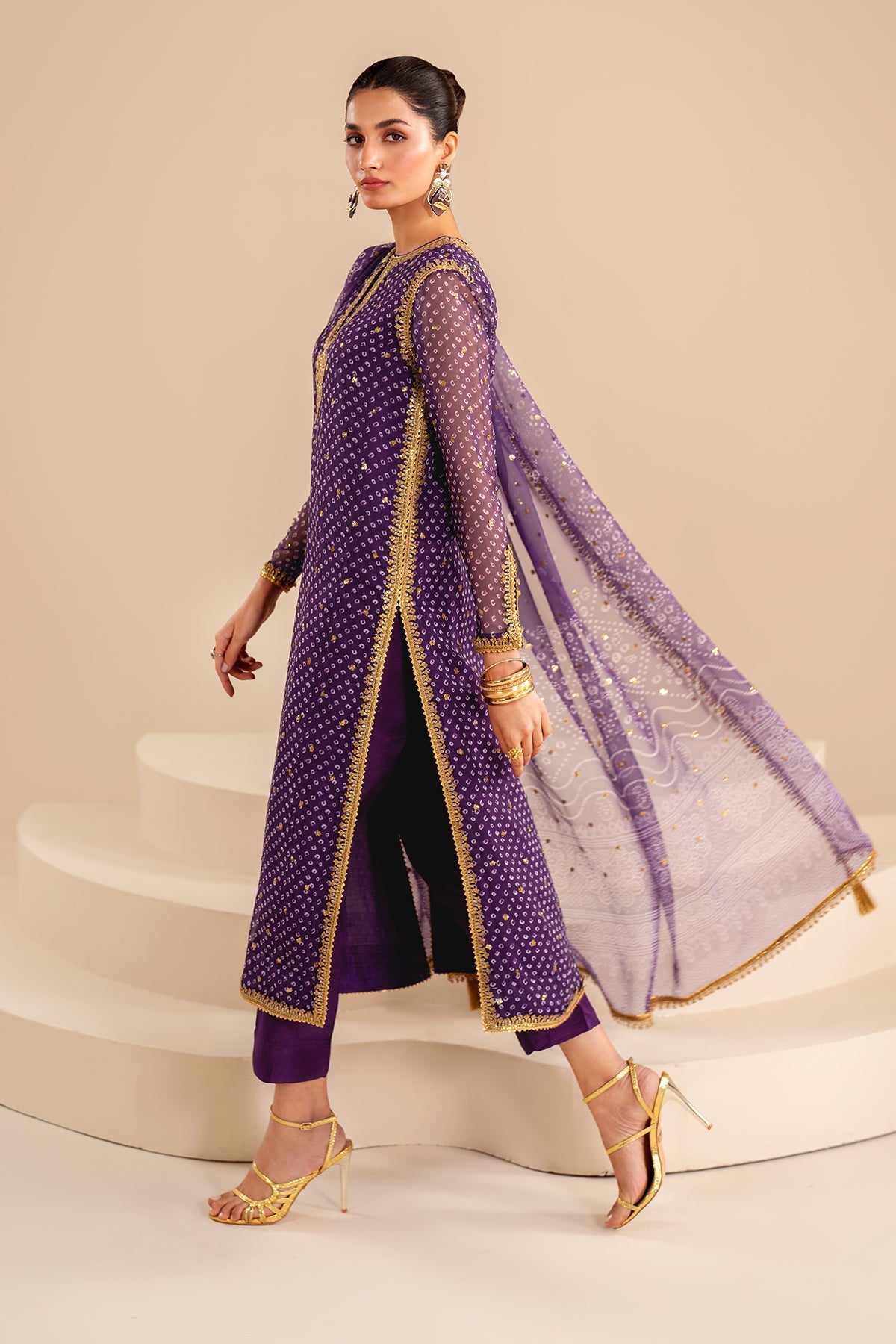 BAROQUE - EMBROIDERED CHIFFON SF-625 — outfit view 5