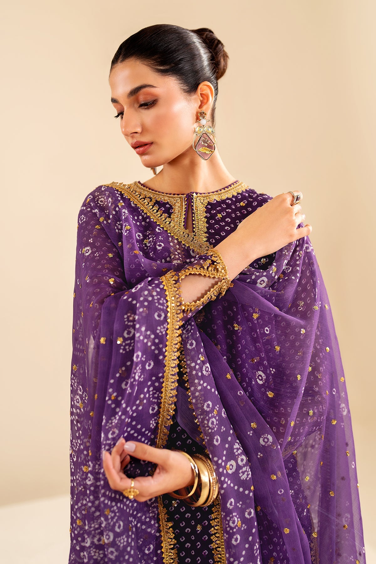 BAROQUE - EMBROIDERED CHIFFON SF-625 — outfit view 7