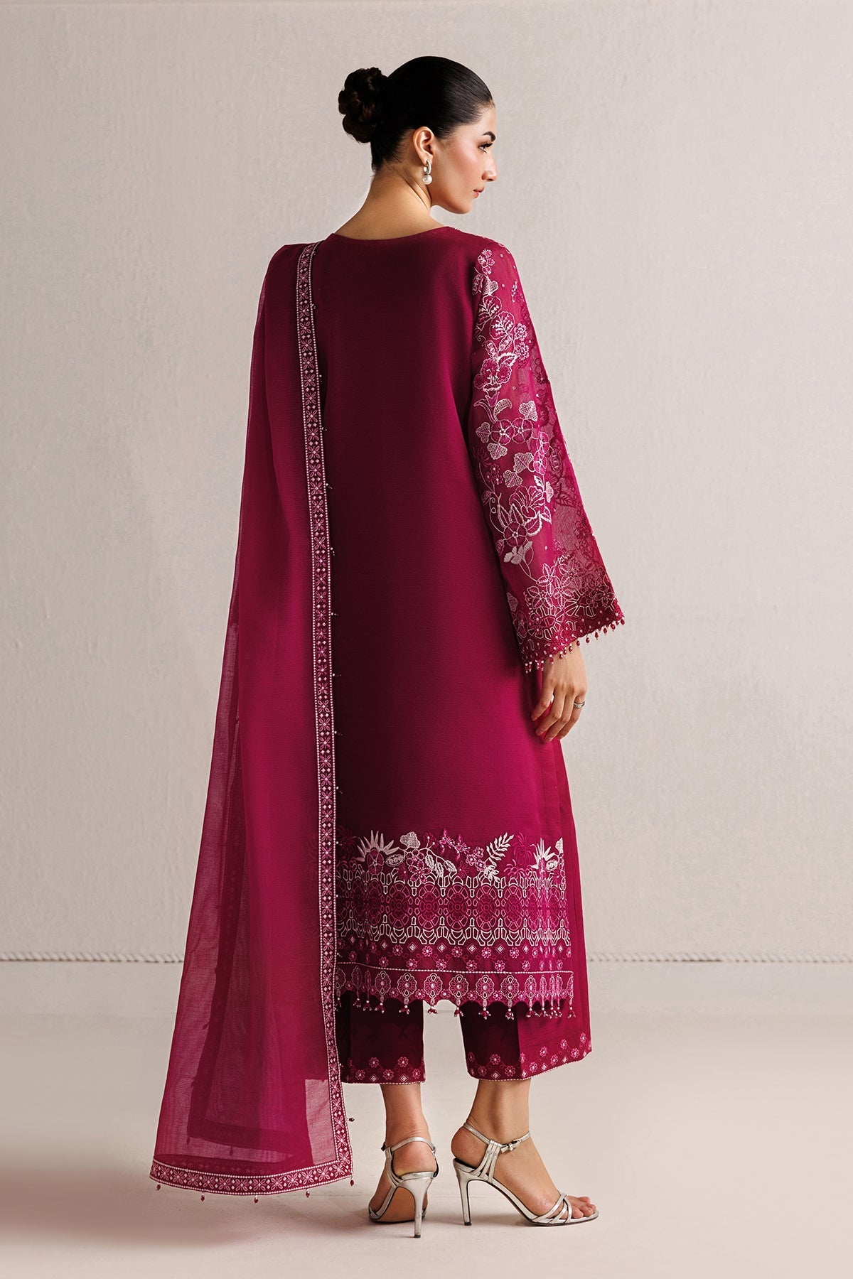 BAROQUE - EMBROIDERED COTTON NET SF-4511 — outfit view 2