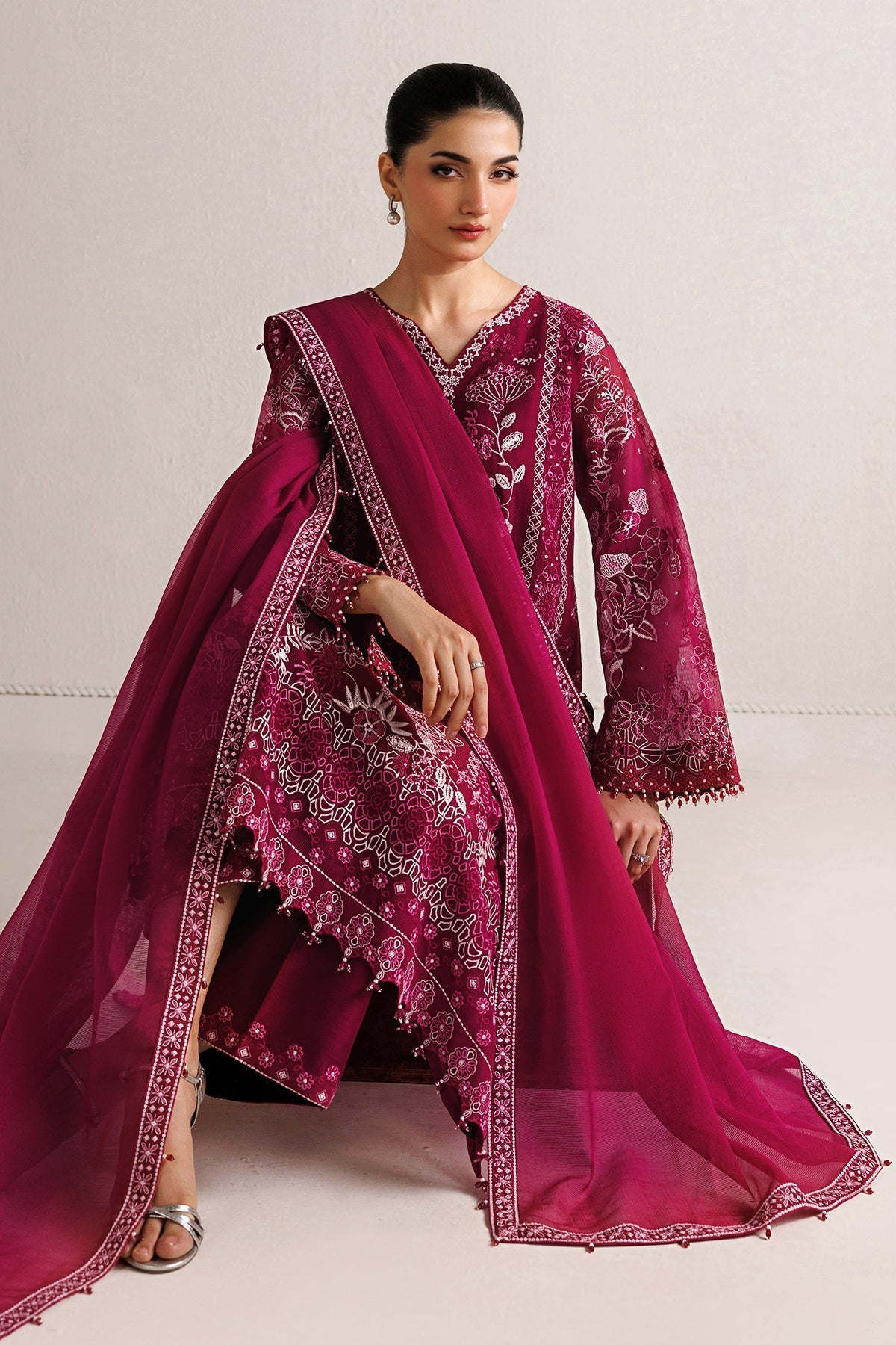 BAROQUE - EMBROIDERED COTTON NET SF-4511 — outfit view 5