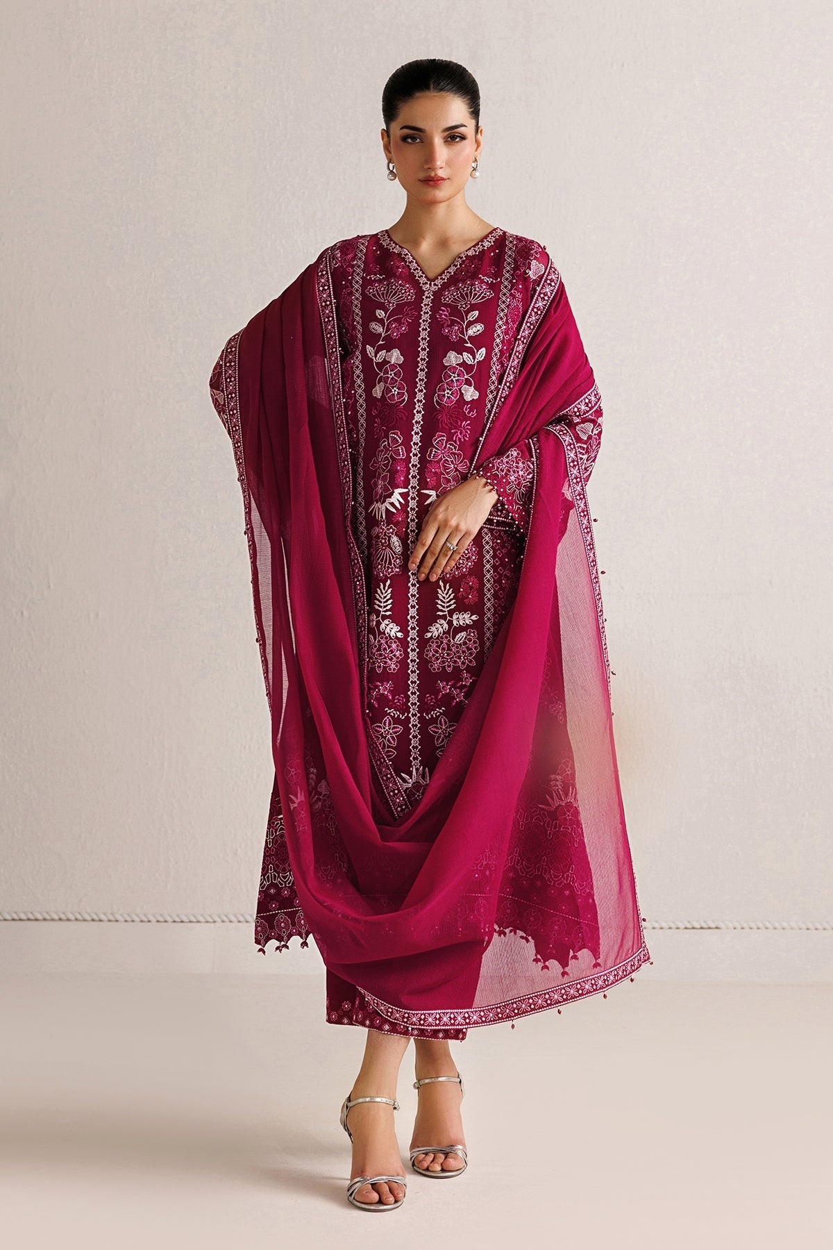 BAROQUE - EMBROIDERED COTTON NET SF-4511 — outfit view 8