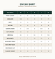 BAROQUE - EMBROIDERED VELVET EN-1385 — EN1385 SHIRT size chart