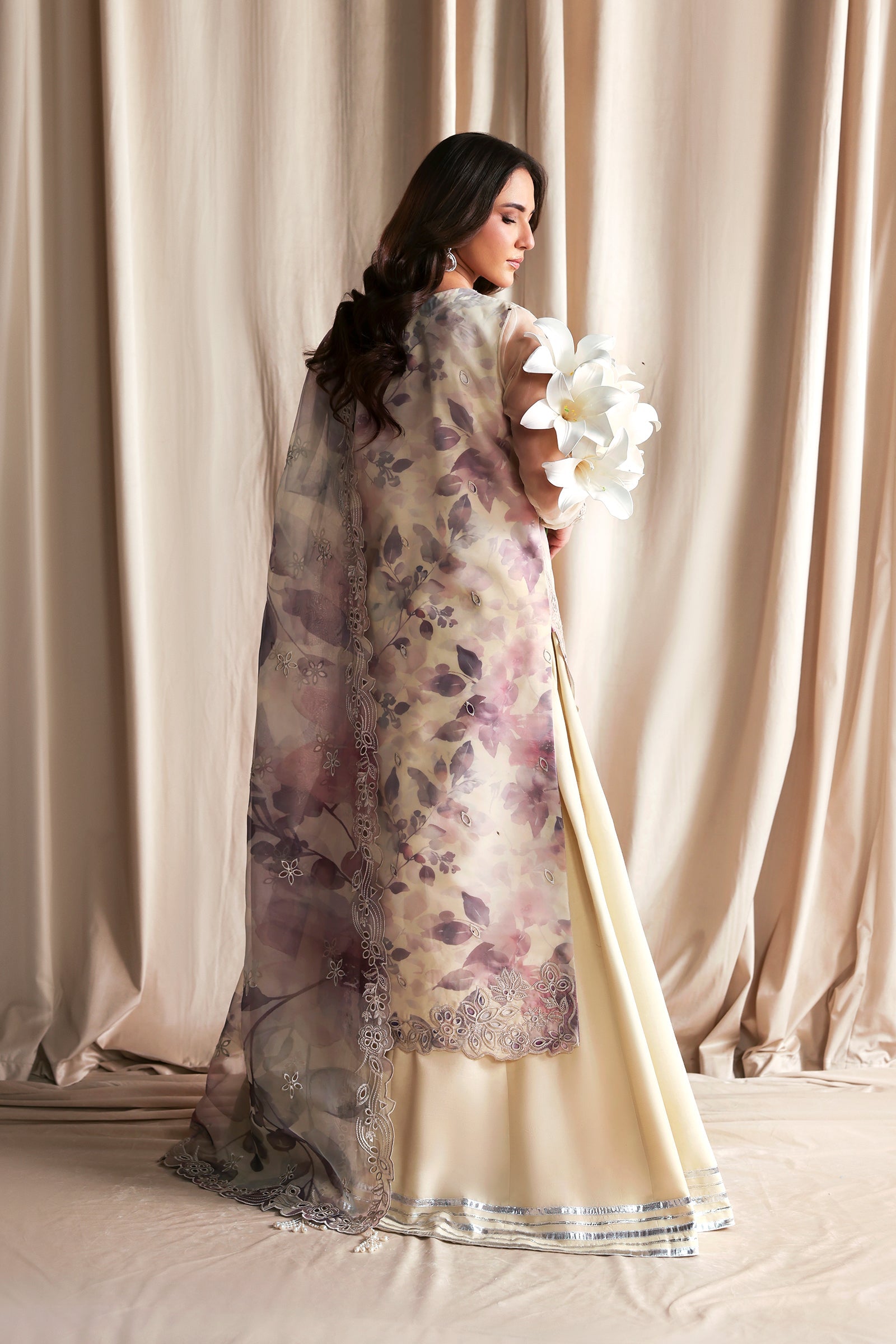 Zarif Gajra Organza Shirt & Lehenga — outfit view 2