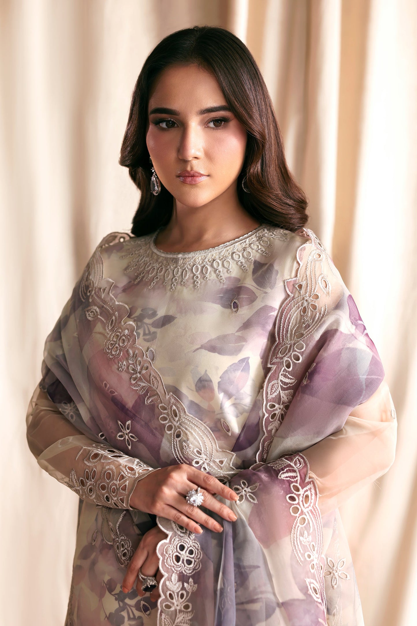 Zarif Gajra Organza Shirt & Lehenga — outfit view 3