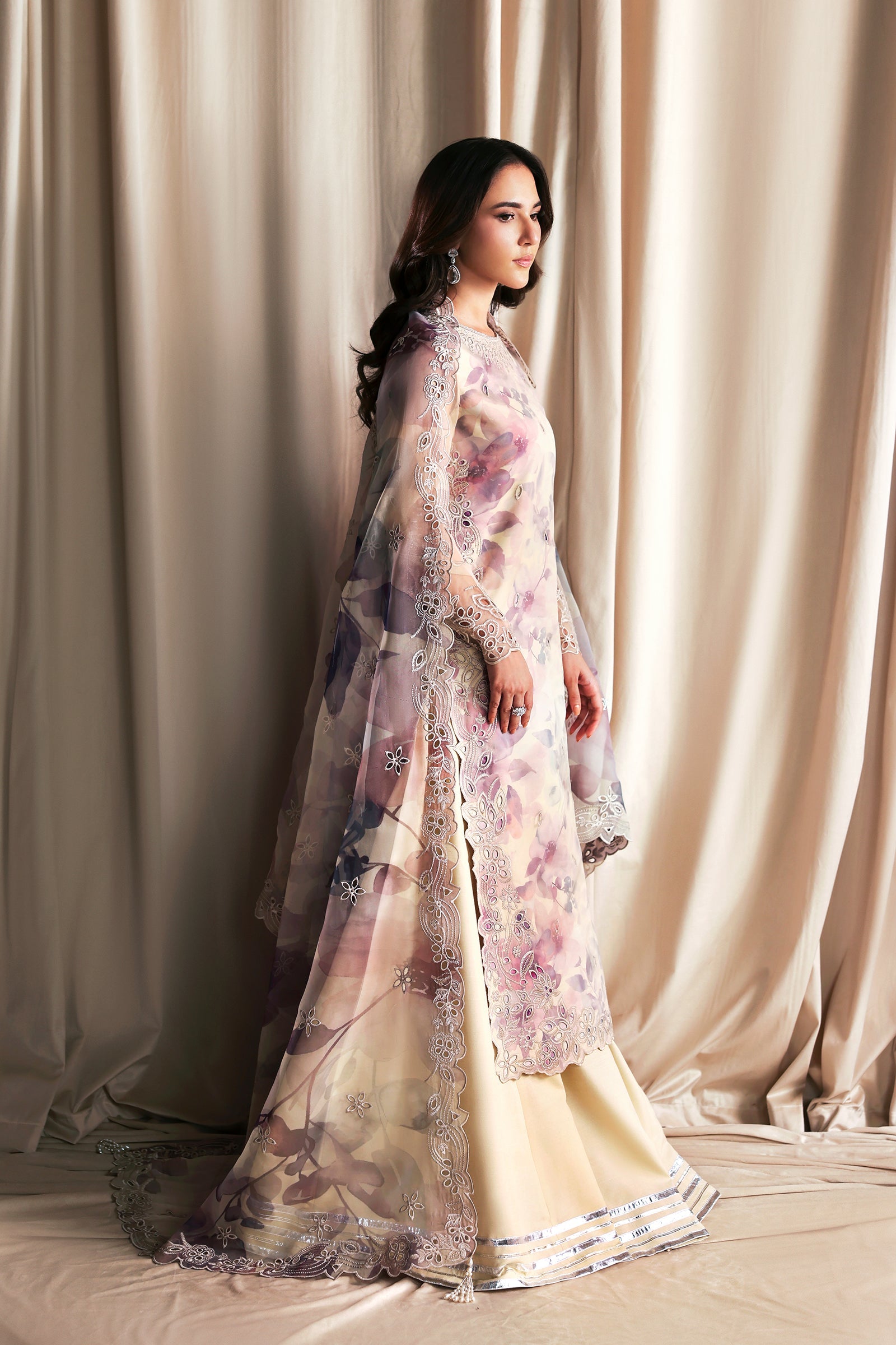 Zarif Gajra Organza Shirt & Lehenga — outfit view 5