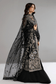 Ramsha H-606 Black Embellished Organza Gown — outfit view 2