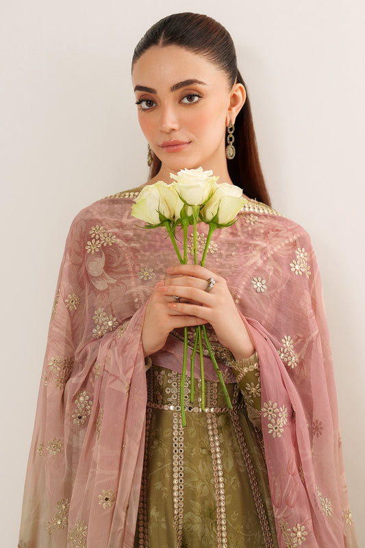 Jazmin EMBROIDERED CHIFFON UC-3089 - stitched formal outfit view 2