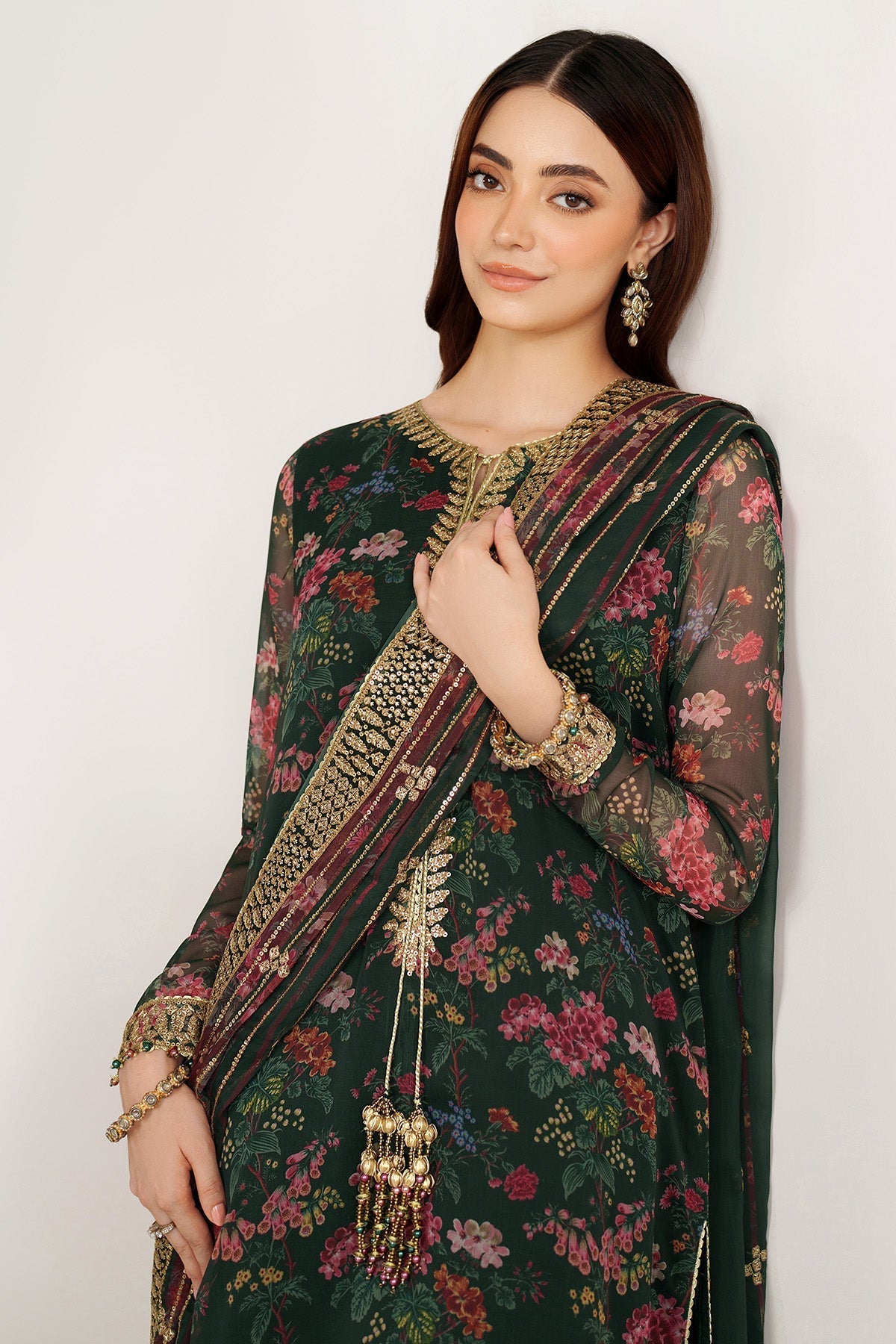 Jazmin EMBROIDERED CHIFFON UC-3104 - stitched formal outfit view 1