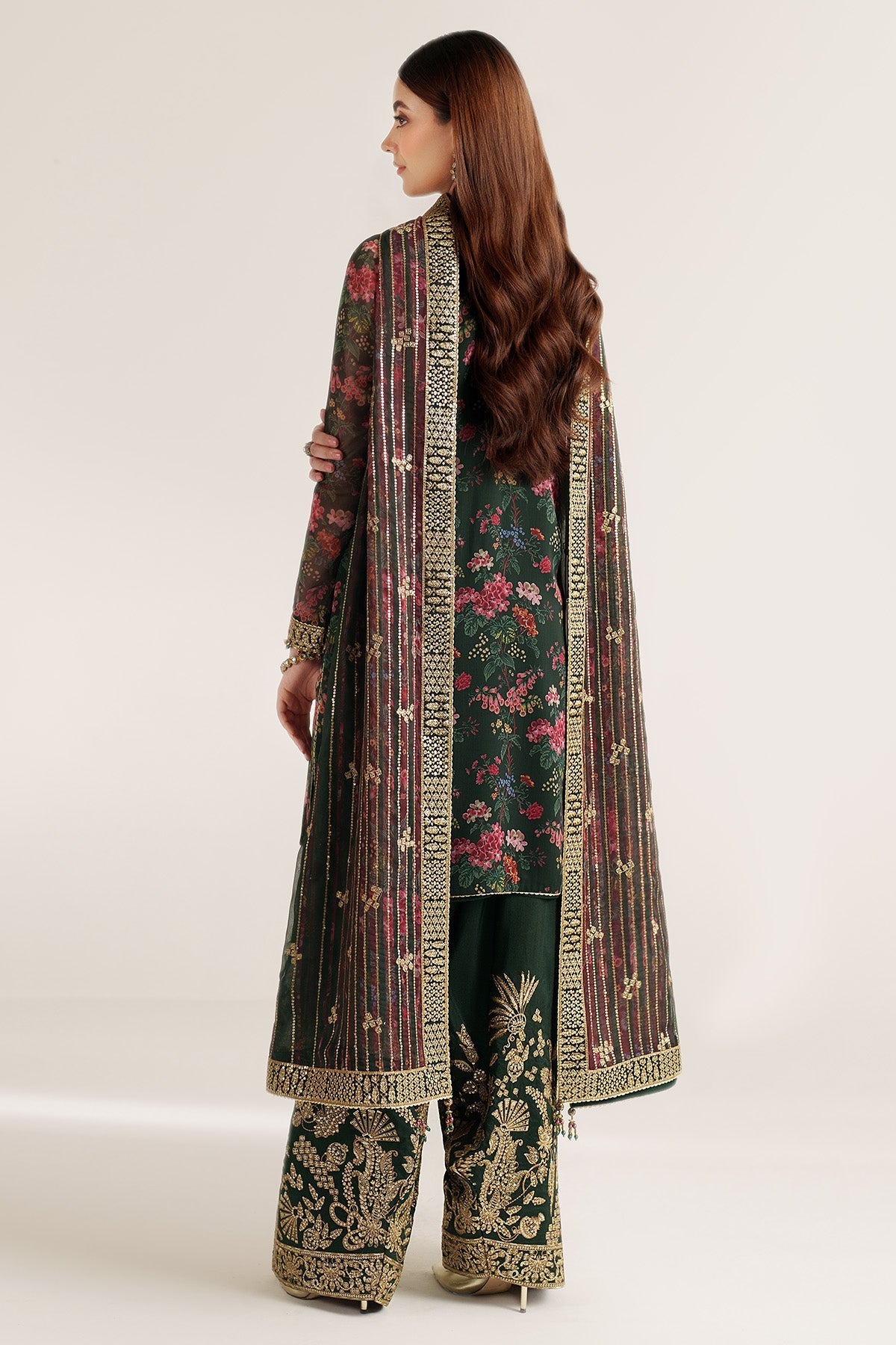 Jazmin EMBROIDERED CHIFFON UC-3104 - stitched formal outfit view 4