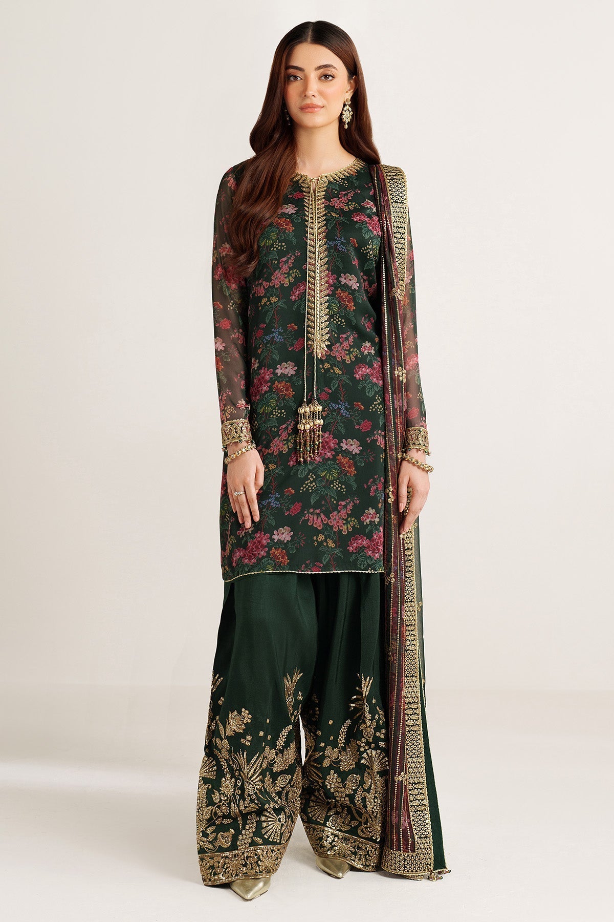 Jazmin EMBROIDERED CHIFFON UC-3104 - stitched formal outfit view 5