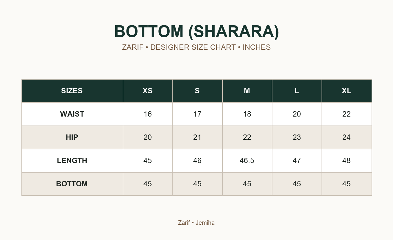 ZARIF - JEMIHA — BOTTOM (SHARARA)