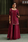 Akbar Aslam Sahar Red Silk Sharara Formal — outfit view 1
