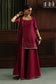 Akbar Aslam Sahar Red Silk Sharara Formal — outfit view 2