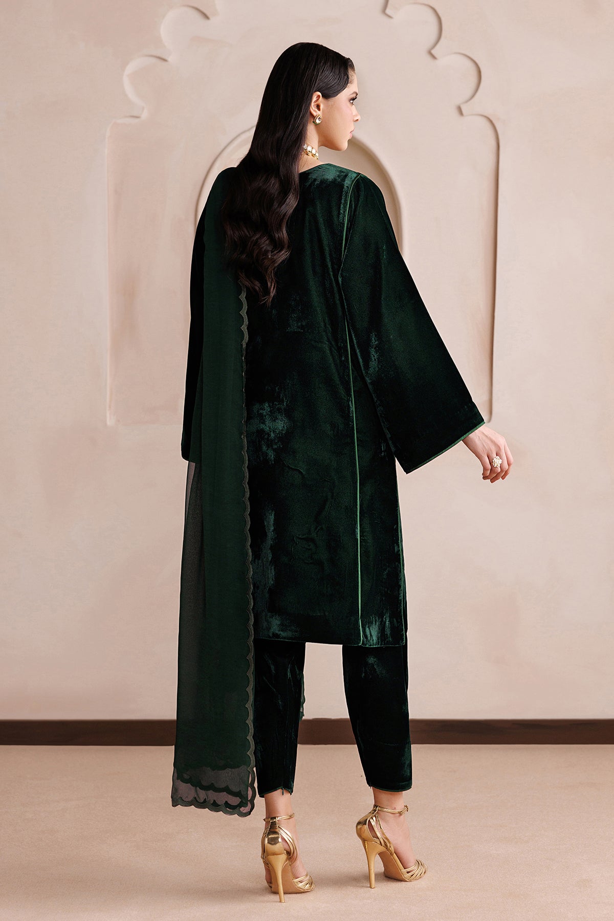 BAROQUE - SOLID VELVET EN-1378 — outfit view 2
