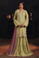 Ramsha SR-105 Chambeli Raw Silk Sharara Formal — outfit view 1