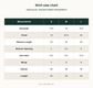Akbar Aslam zeen Shirt size chart - designer size chart