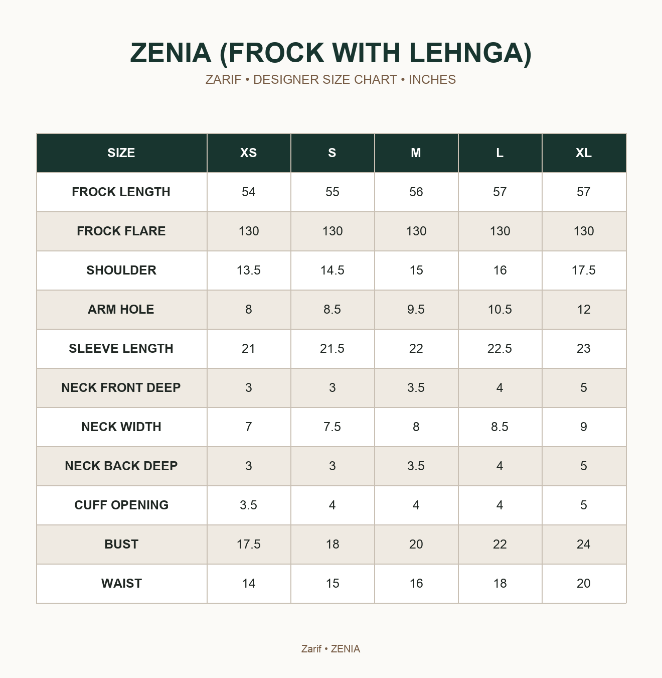 ZARIF - ZENIA — ZENIA (FROCK WITH LEHNGA)
