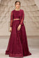 Zarif Berria Berry Chiffon Lehenga Choli — outfit view 5
