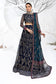 Zarif Blueberry Navy Net Lehenga Choli — outfit view 3
