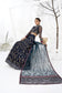 Zarif Blueberry Navy Net Lehenga Choli — outfit view 5
