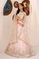 Zarif Pearl Embroidered Net Lehenga Choli — outfit view 3
